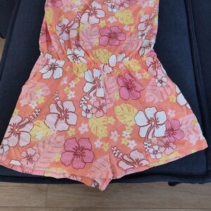 Forever 21 Floral Orange Jumpsuit